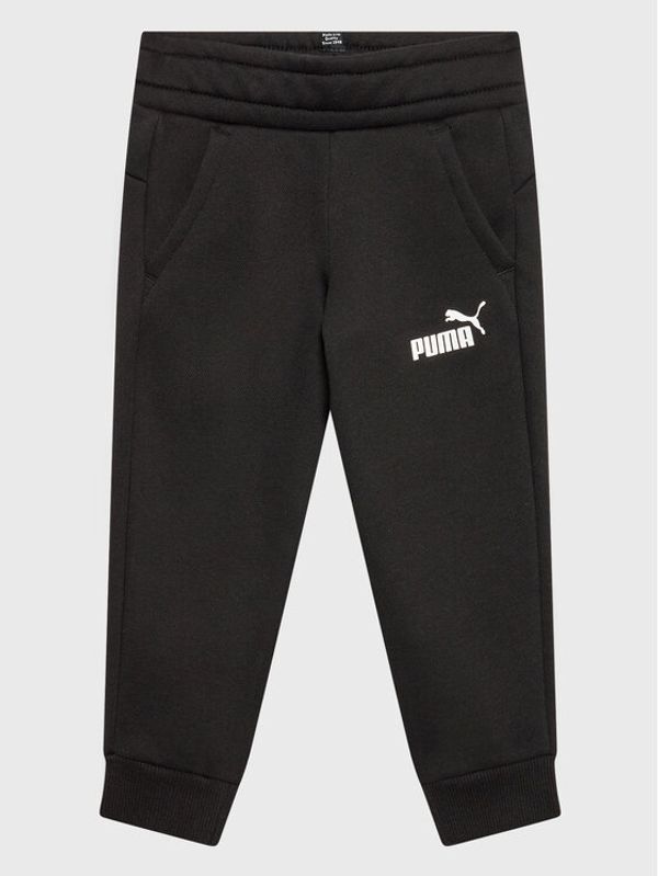 Puma Puma Donji dio trenerke Essentials Logo 586973 Crna Regular Fit