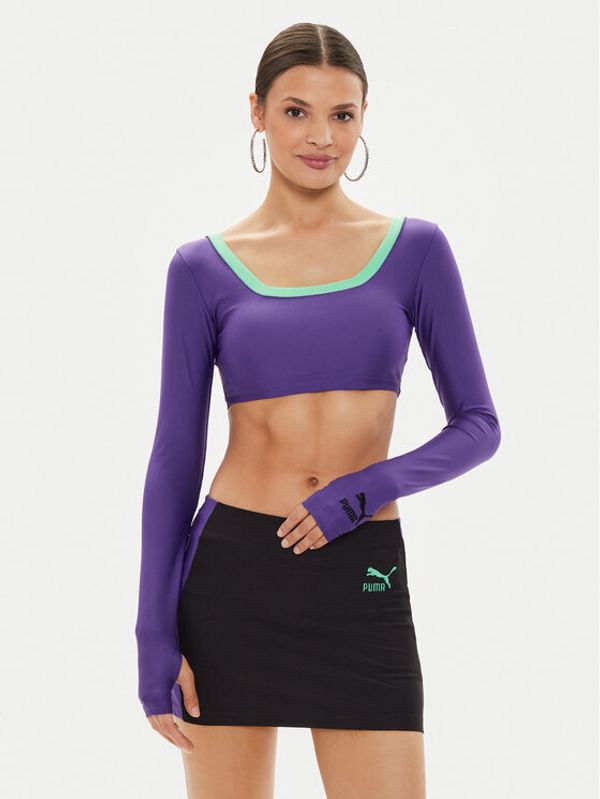 Puma Puma Majica DUA LIPA 536634 Ljubičasta Slim Fit