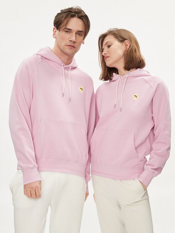 Puma Puma Majica dugih rukava Unisex PALOMO 538798 Ružičasta Relaxed Fit