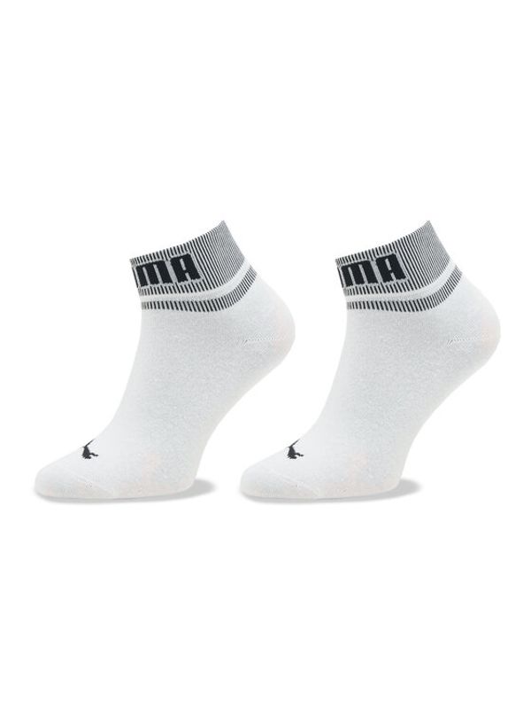 Puma Puma Set od 2 para unisex visokih čarapa Unisex New Heritage Quarter 2P 938021 Bijela