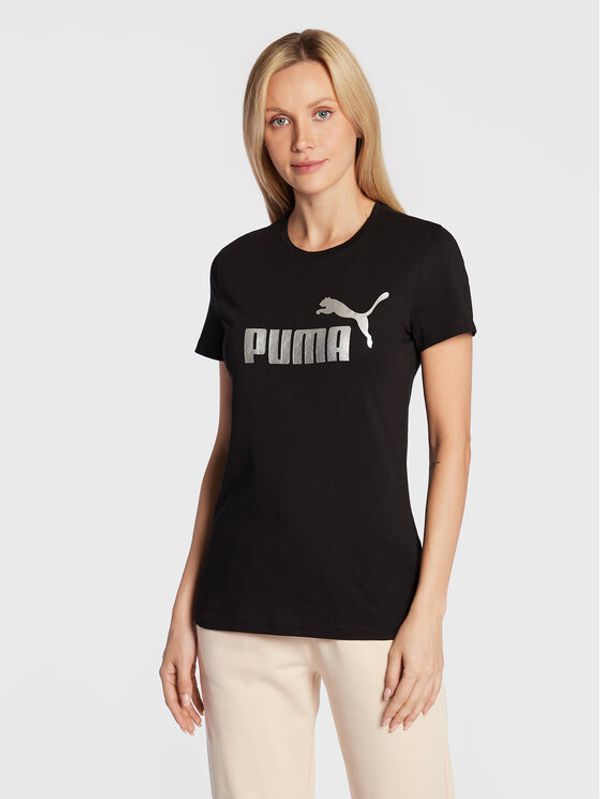 Puma Puma T-shirt Essentials+ Metallic Logo 848303 Crna Regular Fit