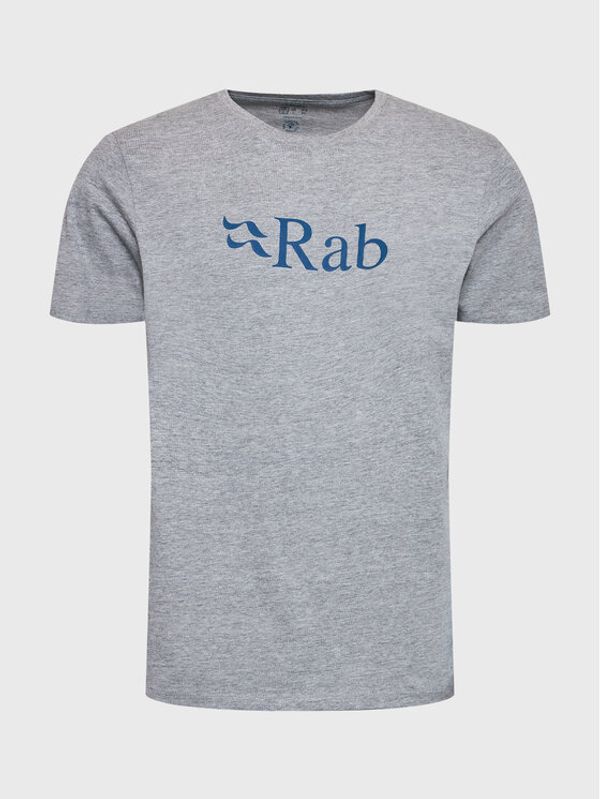 Rab Rab T-shirt Stance Logo QCB-08-GYM Siva Regular Fit