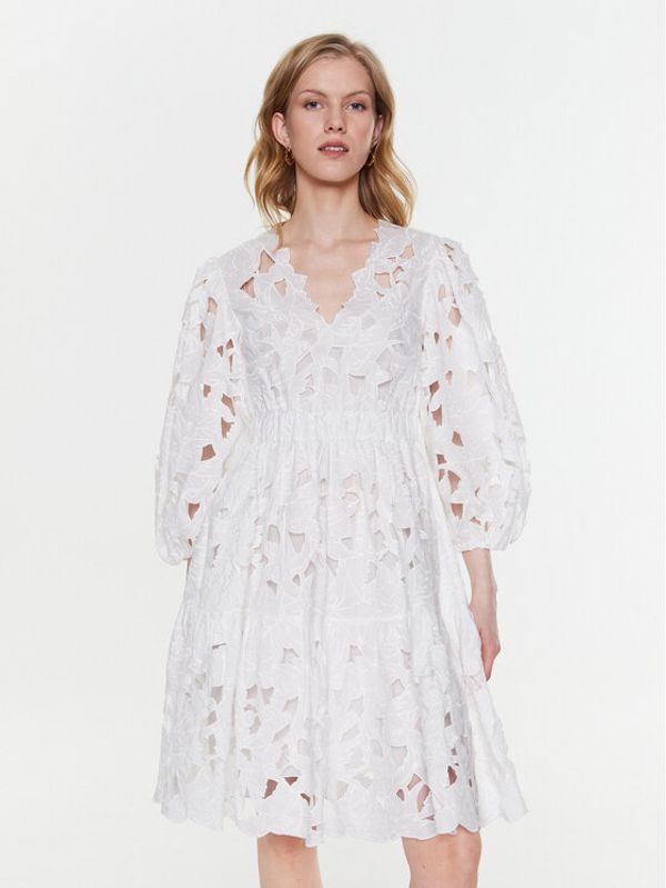 Red Valentino Red Valentino Haljina za svaki dan 2R3VA22Y6QA Bijela Regular Fit