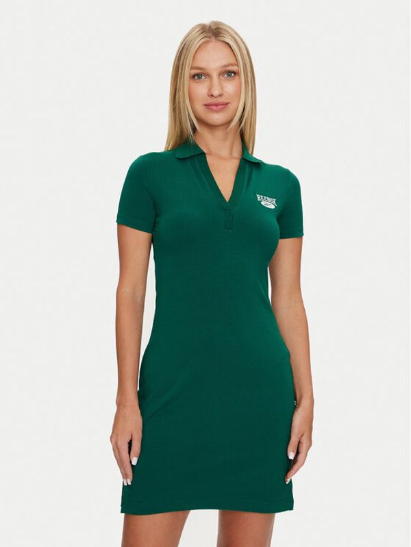 Reebok Reebok Haljina za svaki dan Cl Ae V Polo Dress 100076246 Zelena Regular Fit