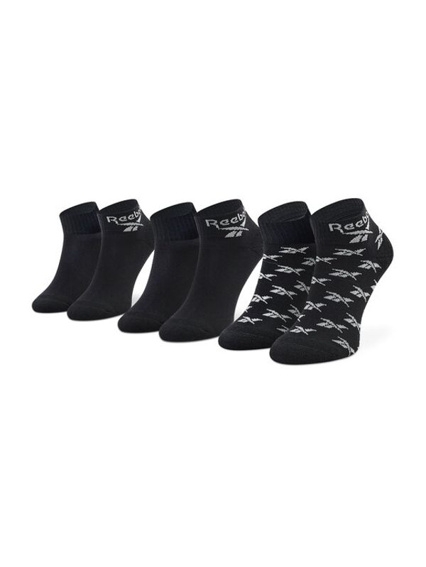 Reebok Reebok Set od 3 para unisex visokih čarapa Cl Fo Ankle Sock 3P GG6675 Crna