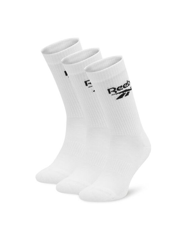 Reebok Reebok Set od 3 para unisex visokih čarapa R0452-SS24 (3-pack) Bijela