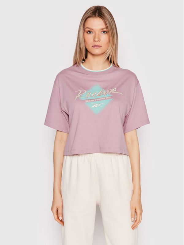 Reebok Reebok T-shirt Classics Graphic HK4936 Ljubičasta Relaxed Fit