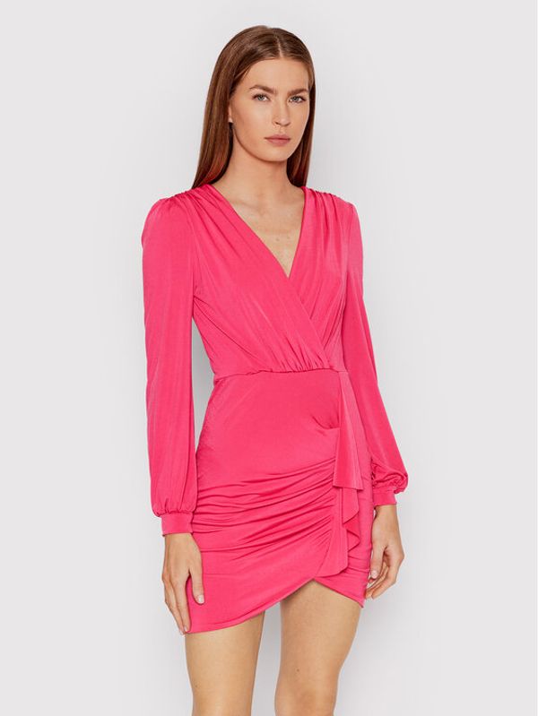 Rinascimento Rinascimento Koktel haljina CFC0107346003 Ružičasta Slim Fit