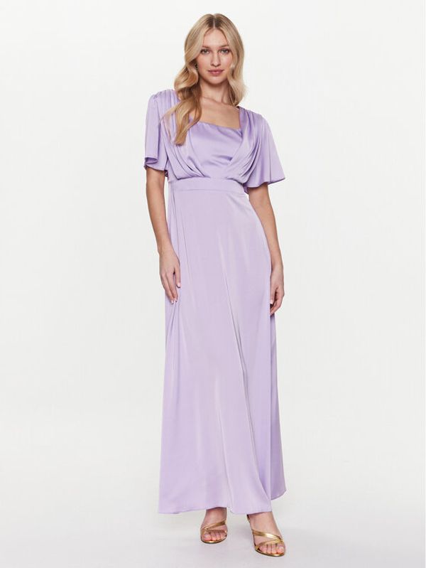 Rinascimento Rinascimento Koktel haljina CFC0112815003 Ljubičasta Regular Fit