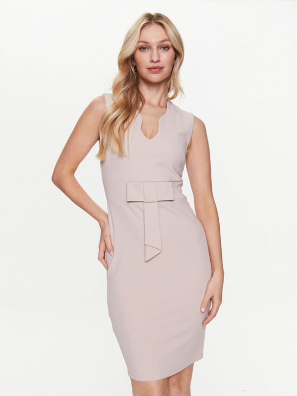 Rinascimento Rinascimento Koktel haljina CFC0113119003 Ružičasta Slim Fit