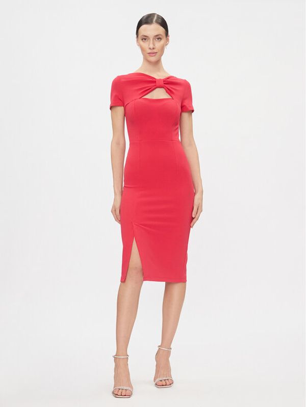 Rinascimento Rinascimento Koktel haljina CFC0115348003 Ružičasta Slim Fit