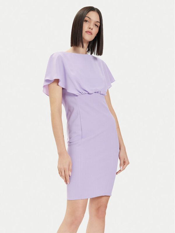 Rinascimento Rinascimento Koktel haljina CFC0118271003 Ljubičasta Regular Fit