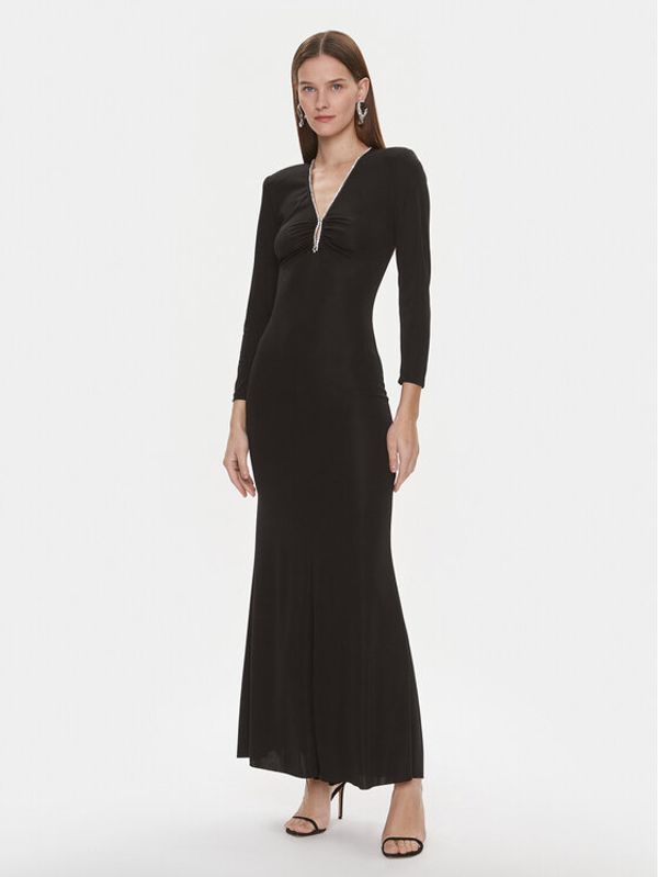 Rinascimento Rinascimento Večernja haljina CFC0019321002 Crna Regular Fit