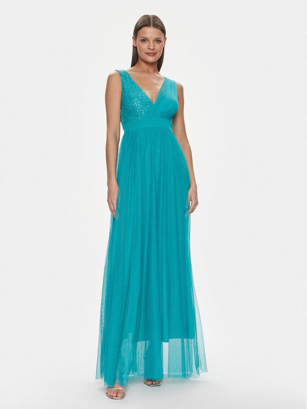 Rinascimento Rinascimento Večernja haljina CFC0117528003 Tirkizna Regular Fit