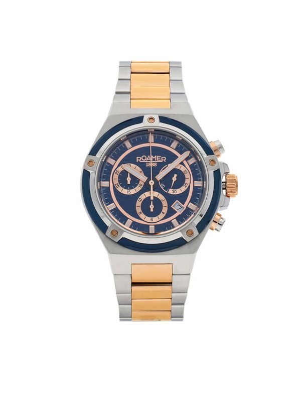 Roamer Roamer Sat Tempomaster Chrono 221837 49 45 20 Srebrna