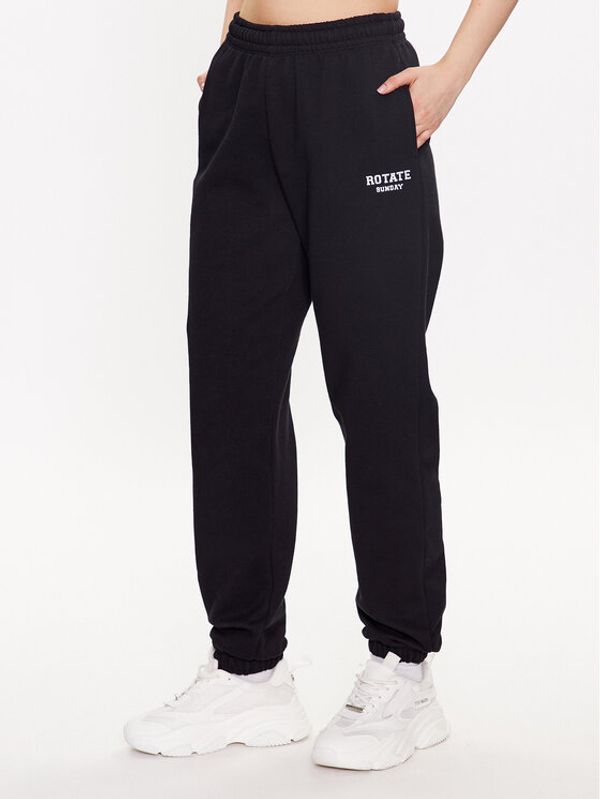 ROTATE ROTATE Donji dio trenerke Mimi 700291100 Crna Relaxed Fit