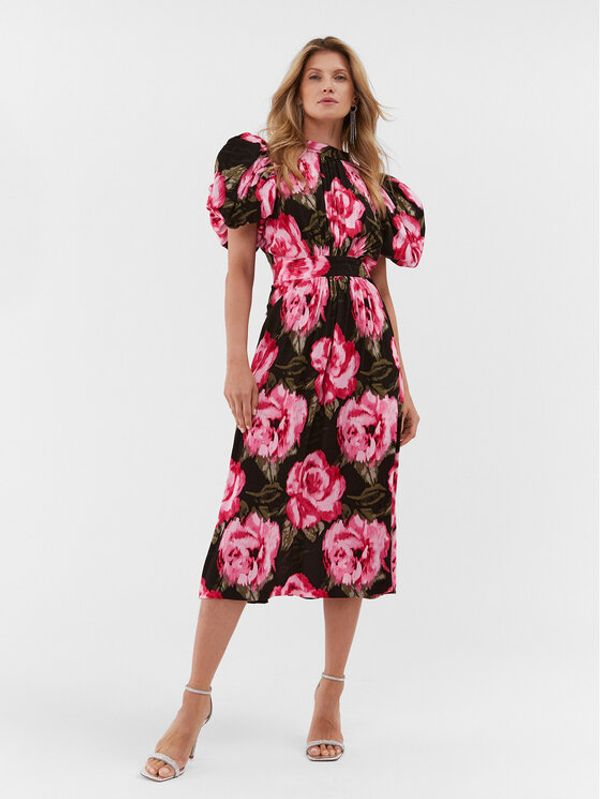 ROTATE ROTATE Džemper haljina Jacquard Bell Maxi 1112452840 Šarena Regular Fit
