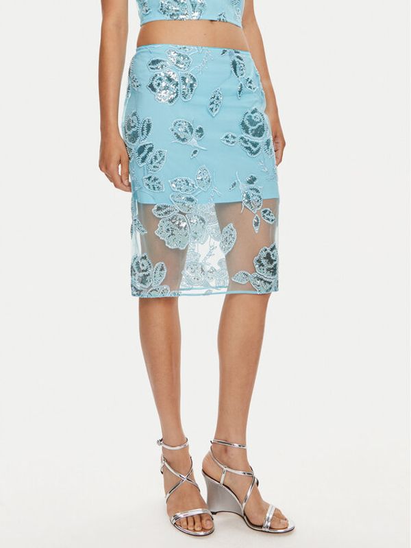 ROTATE ROTATE Suknja olovka Dula 1125722963 Plava Slim Fit