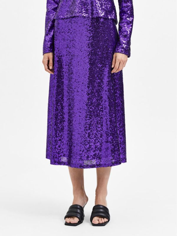 Selected Femme Selected Femme Trapez suknja Sola 16086215 Ljubičasta Regular Fit