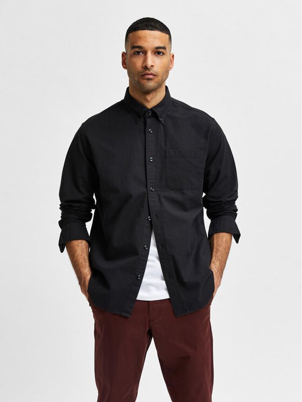Selected Homme Selected Homme Košulja Rick 16077359 Crna Regular Fit