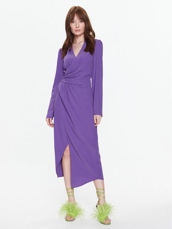 Silvian Heach Silvian Heach Koktel haljina GPP23452VE Ljubičasta Regular Fit