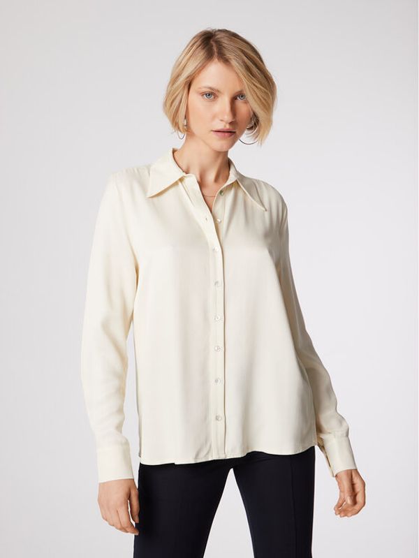 Simple Simple Košulja KOD502-02 Bijela Relaxed Fit