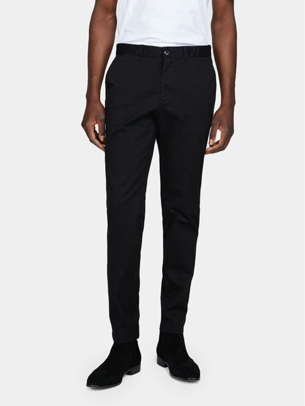 Sisley Sisley Chino 4AIHSF021 Crna Slim Fit