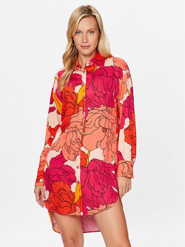Sisley Sisley Haljina za svaki dan 40NMLV03I Crvena Regular Fit