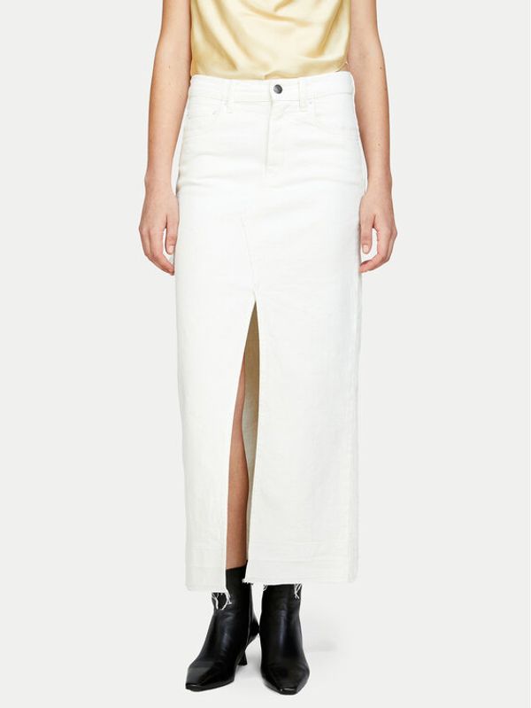 Sisley Sisley Jeans suknja 4TLALE03I Bijela Regular Fit