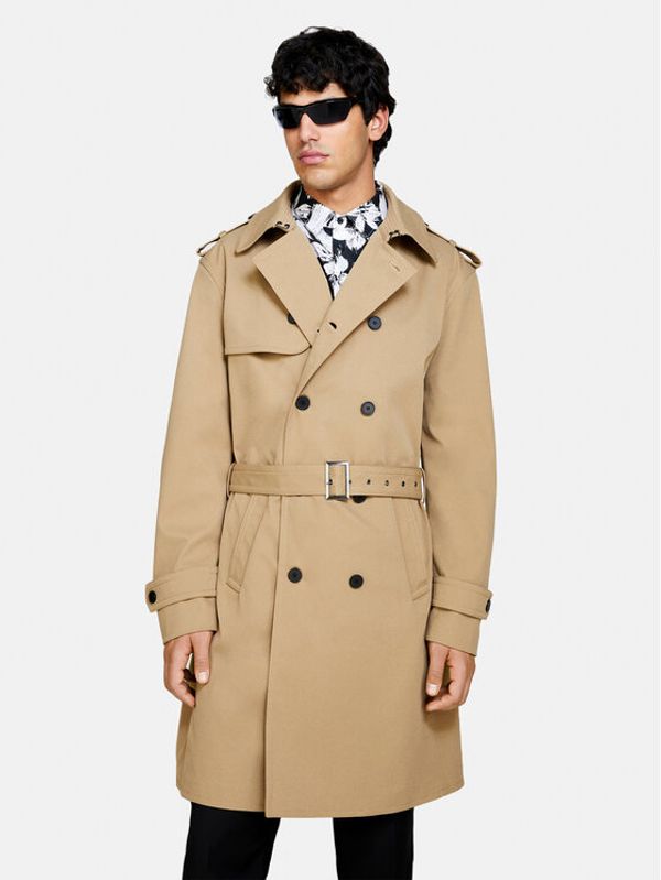 Sisley Sisley Trench 21ZHSN02Z Bež Regular Fit