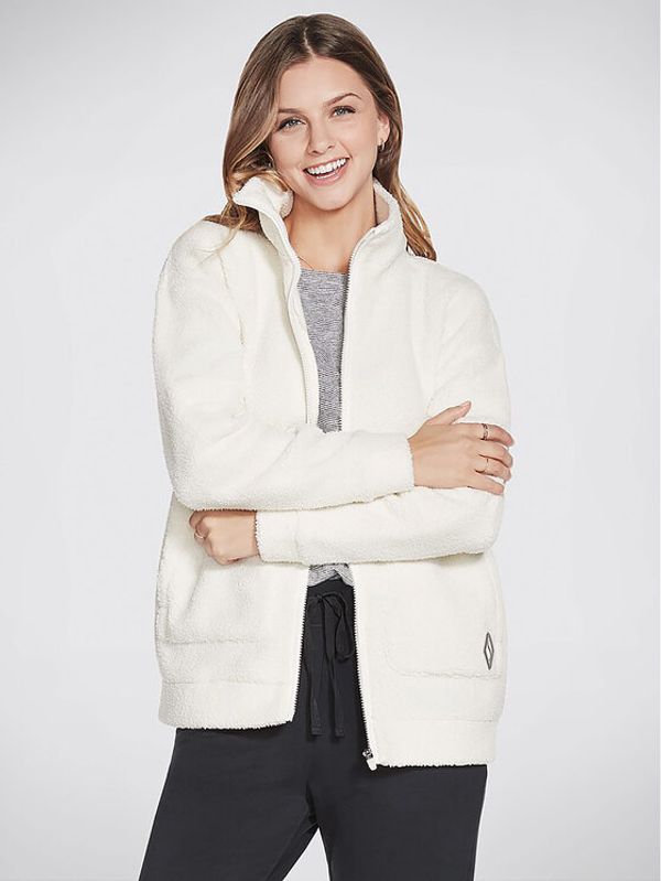 Skechers Skechers Anorak jakna Downtime Jacket W3JA239 Écru Regular Fit