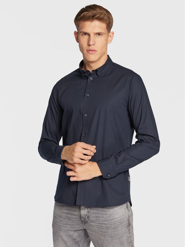 Solid Solid Košulja 21103247 Tamnoplava Slim Fit
