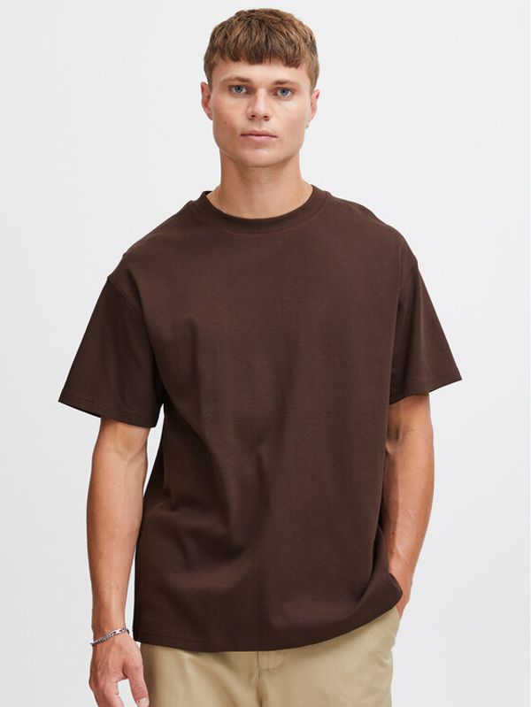 Solid Solid T-shirt 21107307 Smeđa Boxy Fit