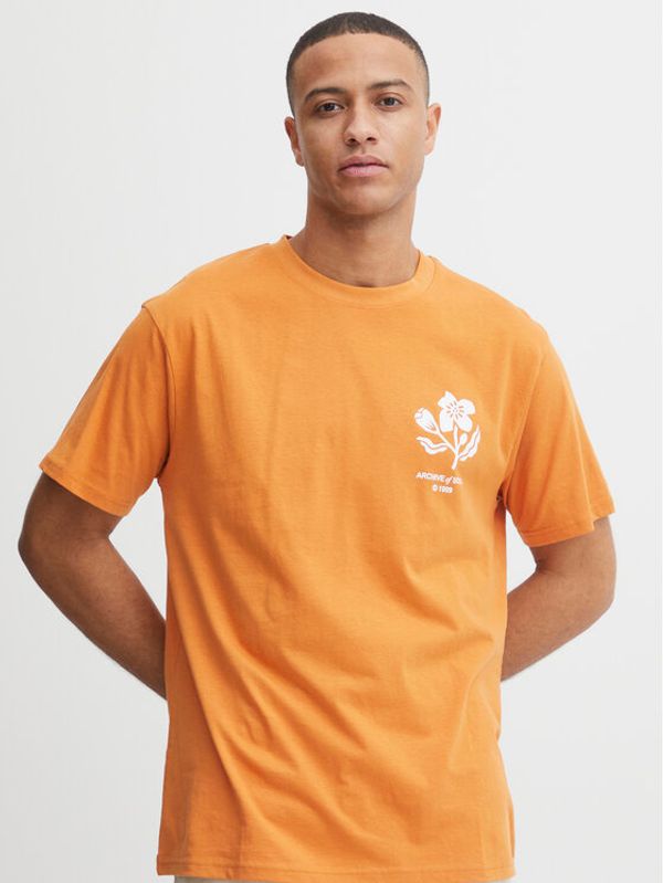 Solid Solid T-shirt 21107756 Narančasta Casual Fit