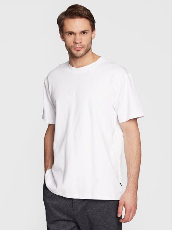 Solid Solid T-shirt Danton 21107307 Bijela Boxy Fit
