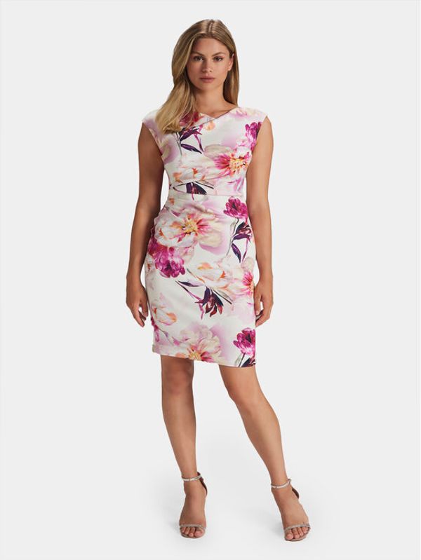 Swing Swing Koktel haljina 5AG14600 Ružičasta Slim Fit