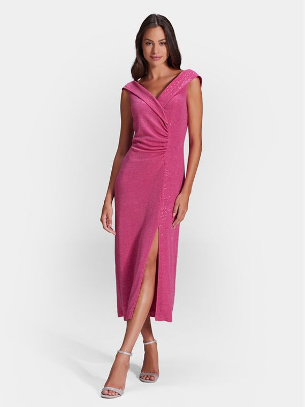 Swing Swing Koktel haljina 5AG24900 Ružičasta Slim Fit