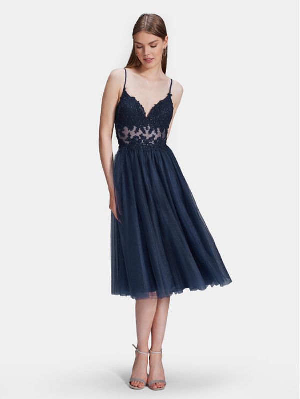 Hey Kyla Swing Koktel haljina 5AH014HK Tamnoplava Slim Fit