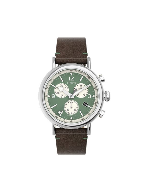 Timex Timex Sat Standard Chronograph 41mm Eco-Friendly TW2V71000 Smeđa
