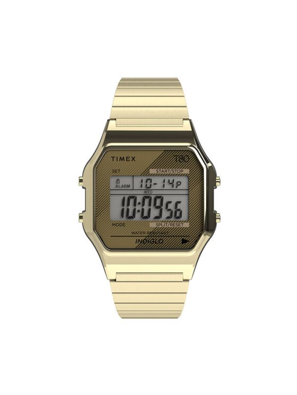Timex Timex Sat T80 34mm Stainless Steel Expansion Band TW2R79000 Zlatna