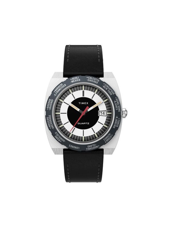 Timex Timex Sat World Time 1972 Reissue TW2V69500 Crna