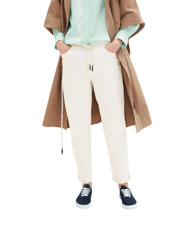 Tom Tailor Tom Tailor Traperice 1035538 Écru Slim Fit