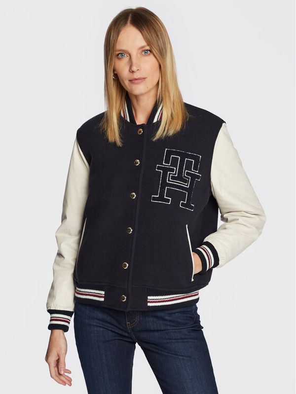 Tommy Hilfiger Tommy Hilfiger Bomber Blend WW0WW37308 Tamnoplava Regular Fit
