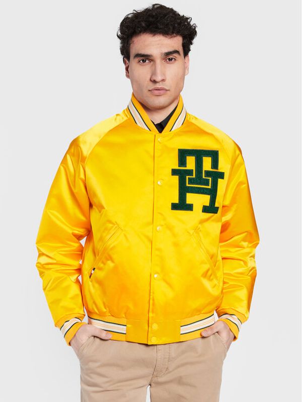 Tommy Hilfiger Tommy Hilfiger Bomber Varsity MW0MW29017 Žuta Regular Fit