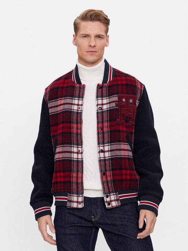 Tommy Hilfiger Tommy Hilfiger Bomber Varsity MW0MW34023 Crvena Regular Fit