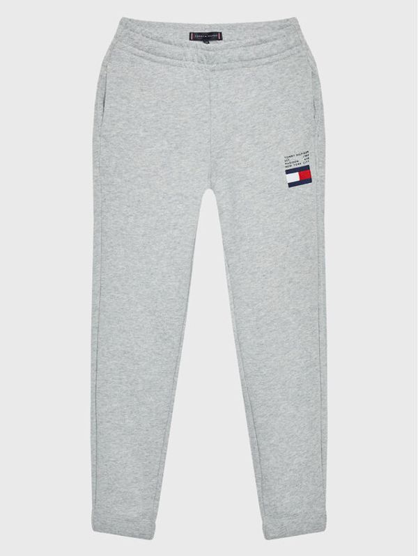 Tommy Hilfiger Tommy Hilfiger Donji dio trenerke Flag KB0KB07978 M Siva Regular Fit