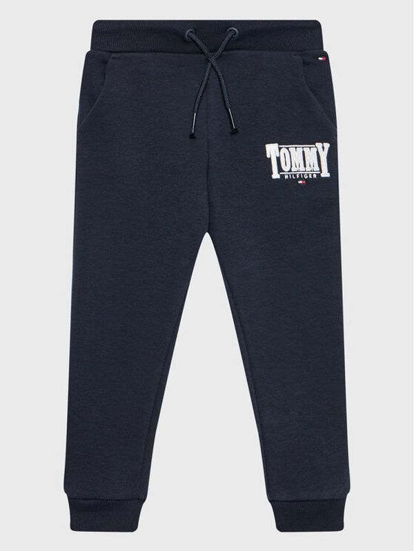 Tommy Hilfiger Tommy Hilfiger Donji dio trenerke Logo KG0KG06869 Tamnoplava Regular Fit