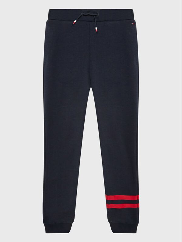 Tommy Hilfiger Tommy Hilfiger Donji dio trenerke Th Collegiate KB0KB07983 D Tamnoplava Regular Fit