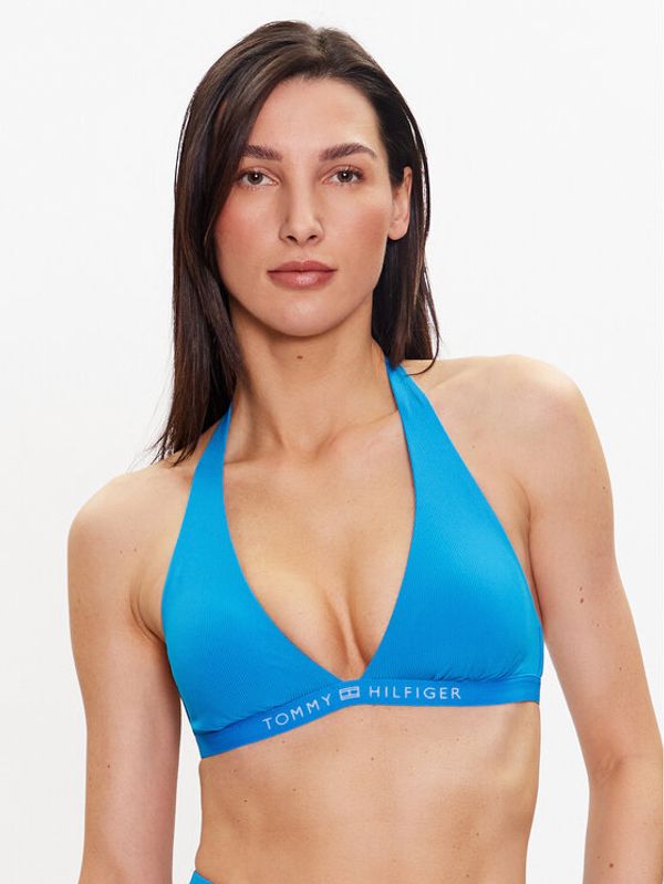 Tommy Hilfiger Tommy Hilfiger Gornji dio kupaćeg kostima UW0UW04139 Svijetloplava
