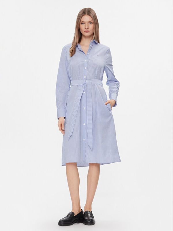 Tommy Hilfiger Tommy Hilfiger Haljina košulja Essential WW0WW41001 Plava Regular Fit